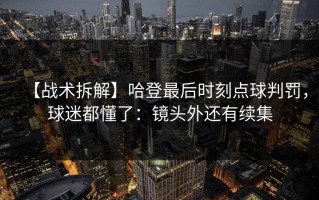 【战术拆解】哈登最后时刻点球判罚，球迷都懂了：镜头外还有续集