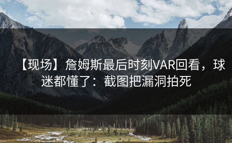 【现场】詹姆斯最后时刻VAR回看，球迷都懂了：截图把漏洞拍死-第1张图片-开云体育平台官网 - 专业赛事首选
